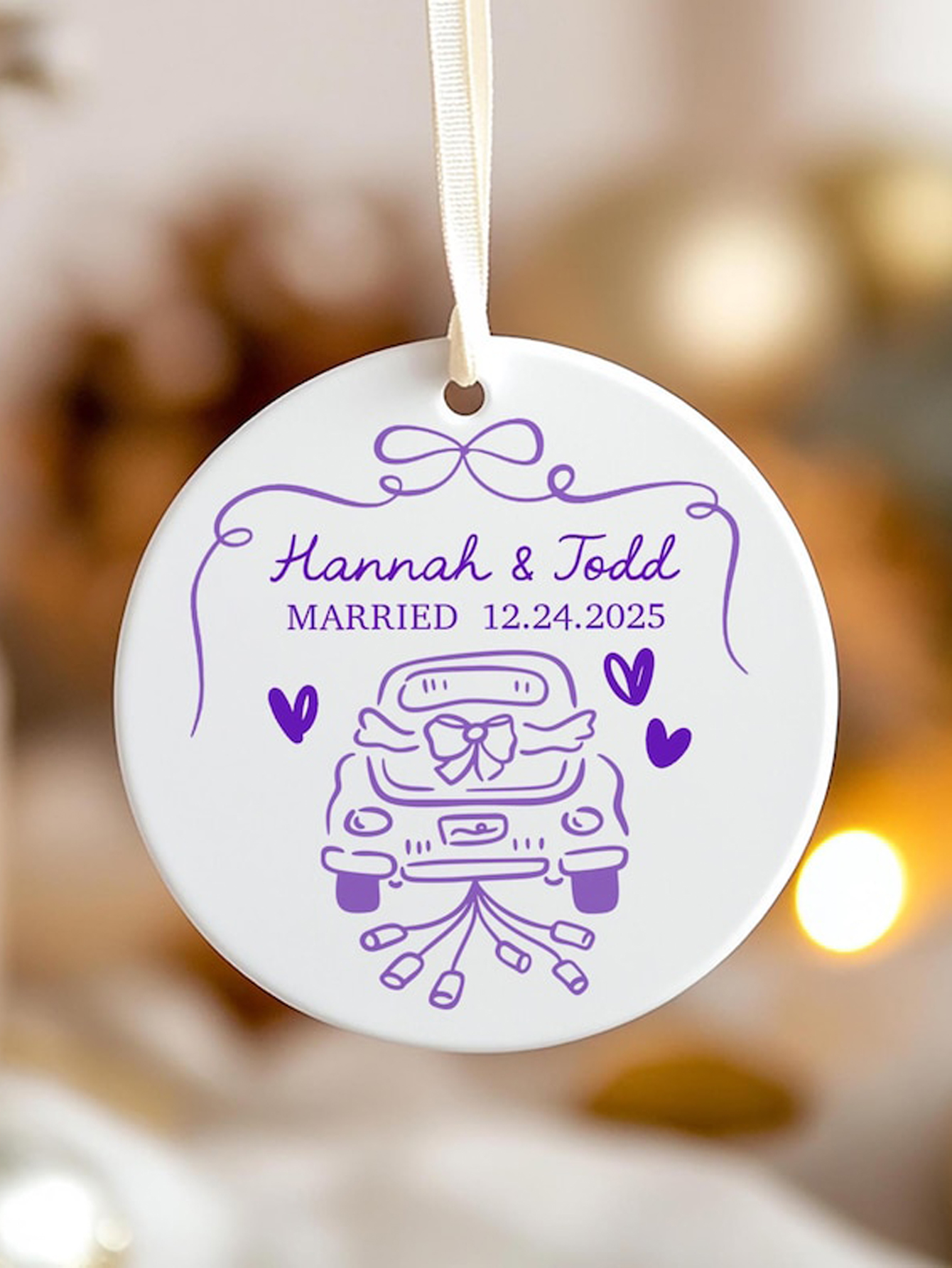 2025 Newlywed First Christmas Ornament